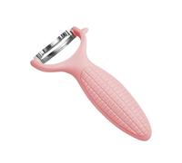 LIXSAZSE Cepilladora de maíz con dientes de hoja para descascarar el maíz forma rápida y sencilla, el doble resultado con la mitad del esfuerzo en trabajo, utensilios domésticos cocina, Rojo