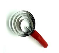 LIXSAZSE Cepillo para picazón de Caballo fácil de Limpiar, Cepillo Limpieza del Cabello para Ganado con Mango cómodo Multifuncional ampliamente Utilizado, Rojo 4 círculos