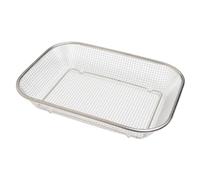 LIXSAZSE Cesta de fruta de metal, utensilio esencial de cocina que ayuda a enjuagar, colar y mantener la preparación de alimentos organizada y rápida, cesta