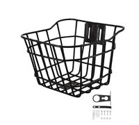 LIXSAZSE Cesta para bicicleta para niños, fácil de instalar, accesorios de almacenamiento para bicicletas infantiles, creativa, divertida, para hacer paseos de aventura, Negro, 18 x 15 x 16.5 cm