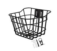 LIXSAZSE Cesta para bicicleta para niños, fácil de instalar, accesorios de almacenamiento para bicicletas infantiles, creativa, divertida, para hacer paseos de aventura, Negro, 15 x 9.5 x 23 cm