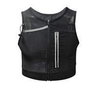 LIXSAZSE Chaleco ligero y cómodo para correr, reflectante, ideal para deportes nocturnos, trotar y andar en bicicleta, escalada de montaña, riñonera para correr, caminar de, Negro, METRO