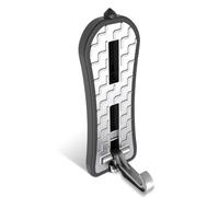 LIXSAZSE Clavijas de pie para coche, portaequipajes para techo, reposapiés para puerta de camión SUV, pies plegables, escaleras, pedales, escalones para equipaje, accesorios para puerta, Plata