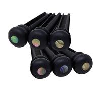 LIXSAZSE Clavijas de puente de guitarra, piezas de repuesto, clavijas de cuerdas de ébano, accesorios imprescindibles para guitarras acústicas, mejora la caída del volumen, de