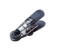 LIXSAZSE Clip sellador de Alimentos para refrigerador, Aperitivos Antideslizantes, Galletas, Abrazaderas de Sellado Pan, Clips multifuncionales para entradas, hogar, Cocina, Gris