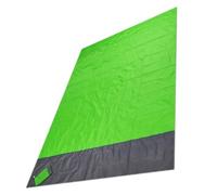 LIXSAZSE Colchoneta de playa plegable a prueba de arena para exteriores, manta de mochilero portátil con bolsillo con cremallera, almohadilla de dormir lavable para escalar, Verde