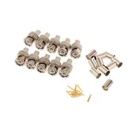 LIXSAZSE Conector macho BNC de crimpeado RG60: Conexión eficiente de dispositivos vídeo y Ethernet en casa. Conector macho BNC crimpeado RG60 profesional para cable longitud personalizada.