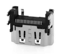 LIXSAZSE Consola de juegos con resolución 4K, puertos de conector compatibles con, tomas vídeo, consolas, interfaz reparación, piezas repuesto