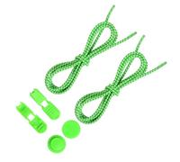 LIXSAZSE Cordones para zapatos sin atar, 120 cm, cordones para zapatillas de deporte, zapatos de gimnasio reflectantes, elásticos redondos goma para hombres, 23 colores, verde fluorescente