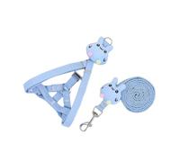 LIXSAZSE Correas Arnés Correas de remolque Perro Animal Cuerda Tracción Interesante Correa para el pecho Correa Teddy Cable Suministro de larga duración, Azul, S