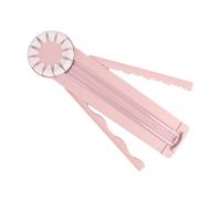 LIXSAZSE Cortador de Papel de precisión con Marcas Transparentes para Cortes precisos ABS 12 en un Papel de Corte con patrón de Encaje, Rosa