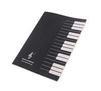 LIXSAZSE Cuadernos de partituras para mentes creativas, cuaderno de notas con pentagrama para composición musical, ideal para compositores o aficionados. Cuaderno de 16 hojas y