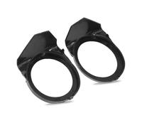 LIXSAZSE Cubierta de anillo embellecedor para lámpara antiniebla, marco frontal brillante, cubiertas de faros antiniebla exteriores reemplazables 51112695255, reemplazo para E46 M3 2001-2006