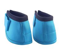 LIXSAZSE Cuenco para Cascos, antigiro, Ligero, con cascabeles para Caballos, Ajuste cómodo, Accesorios ecuestres, Grueso, Resistente al Desgaste, Tela Oxford de Neopreno, par Duradero, Azul, S
