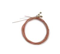 LIXSAZSE Cuerdas chapadas en guitarra acústica Universal, guitarras de Para madera, cuerdas de núcleo acero, reemplazo, repuestos para reparación instrumentos, cobre rojo