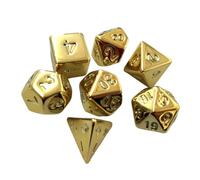 LIXSAZSE Dados de acrílico para Juegos de rol, Juego, Incluye Dados poliédricos, fáciles Leer, duraderos para Amantes, Juego poliédricos, Surtido para enseñanza matemáticas.