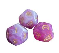 LIXSAZSE Dados de astrología Dados de constelación Juegos rol Símbolos fáciles Leer Acrílico Resistente y Duradero Ligero Juego rol astrología constelación