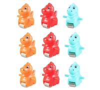 LIXSAZSE de Juego reemplazable Juego de Divertido Juguete Actividad Atractivas Pista Tobogán Juguetes para niños Tiempo de Diversión Hoy Pista de Carreras , 9 Piezas de Dinosaurio , 2.5 x 2.5 cm