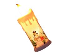 LIXSAZSE Decoración de escritorio Luz LED Lámpara de Navidad Ornamental Multipropósito Exquisita Bombilla parpadeante Llamas realistas operadas por batería, Tipo 2