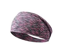 LIXSAZSE Diadema elástica con absorción de humedad, banda para el sudor deportiva, Color sólido, antideslizante, vendaje para gimnasio, ciclismo, escalada, viajes, Rosa
