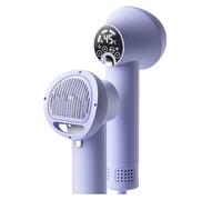 LIXSAZSE Ducha sin Problema, secador de Pelo para Mascotas de Fuerza para Secado rápido, ABS, Aseo para Gatos, Inteligencia, Perro pequeño, Púrpura Claro