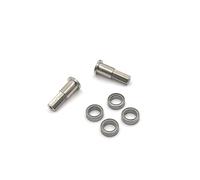 LIXSAZSE Eje delantero con cojinete para camiones modelo RC 1/10, piezas de mejora duraderas para modelos de control remoto, piezas mejora metal D12, ejes rueda delantera.