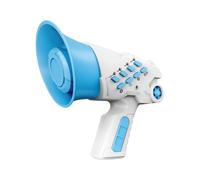 LIXSAZSE El Juguete con Altavoz Cambiador de Voz para niños Ofrece una Experiencia de Cambio Voz Divertida y Atractiva para Todos los niños Que Usan el micrófono Mano. , Azul , 10x7x12.5cm