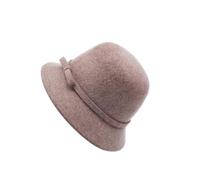 LIXSAZSE Elegante sombrero de pescador de fieltro de lana para invierno, cálido y versátil, ideal para cualquier evento formal, ideal para fiestas de té, suave pero que