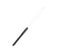 LIXSAZSE Enhebrador de extensión para manualidades con aguja de tracción bucle cuentas, suministros reparación agujas anillo ligero Universal resistente al desgaste, Negro