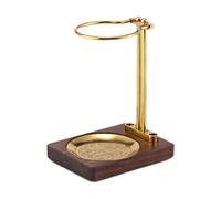 LIXSAZSE Esta exclusiva estación de café con soporte para goteo ofrece un toque distintivo al ritual matutino. El infusor de té cobre y nogal se puede colocar sobre cualquier o habitación.