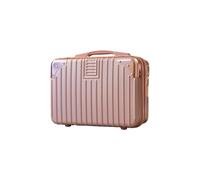 LIXSAZSE Estuche de cosméticos fácil de Usar para Todos los Elementos Esenciales de Belleza Estuche de Paleta de Maquillaje de Capacidad Maleta de Viaje Equipaje, B63 Oro Rosa, 14 Pulgadas