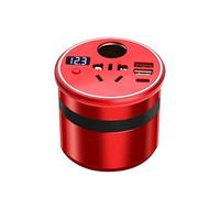 LIXSAZSE Fácil de Instalar con Compact: experimente una instalación sin complicaciones Compact Car Power Inverter Accesorios para vehículos Metal