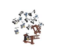 LIXSAZSE Figuras de Caballeros, Soldados pequeños, Accesorios realistas para narraciones históricas y Juegos Infantiles.