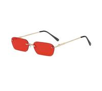 LIXSAZSE Gafas de sol aptas para todas las formas de la cara - PC de definición a prueba de UV 400 en forma de corazón Reforzar la comodidad Conservar el color verdadero, Rojo