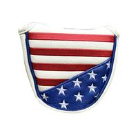 LIXSAZSE Golf Duradero con Palo magnético Impermeable semicircular único para un Palo de Cuero fácil con Cubierta de Bandera de Felpa, Viento Americano
