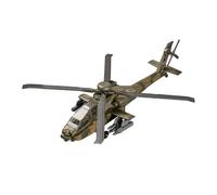 LIXSAZSE Helicóptero de juguete a escala 1/72, fácil de montar, ideal para ejercicios de entretenimiento, ideal para celebraciones de cumpleaños infantiles, 24 x 23 x 7 cm