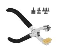 LIXSAZSE Herramienta perforadora de cuero suave con agarre cómodo para correas, bolsos, arneses y manualidades sin esfuerzo. Alicates silenciosos de cuero. Perforadora de mano
