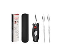 LIXSAZSE Herramientas para mariscos, acero inoxidable, fácil de limpiar, herramienta para comer cangrejos, tijeras ligeras para mariscos, amigos, regalo de fiesta familiar, 23.8x6.3x2.8cm2