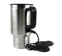 LIXSAZSE Hervidor de agua portátil para coche de 480 ml, botella agua con aislamiento, diseñada para largas aventuras conducción autónoma, con fusible incorporado, para