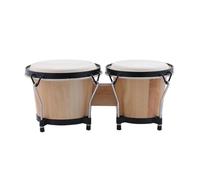 LIXSAZSE Instrumento Musical de percusión-superficie de tambor de piel de oveja para sonido alto y fuerte, juguete para niños, rendimiento de tambor de Para madera, color natural amaderado