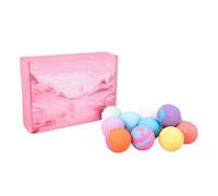 LIXSAZSE Juego de 12 Uds de bombas baño calmantes y relajantes para regalo para una experiencia Spa fragante, bombas baño hechas a mano para niños, juego