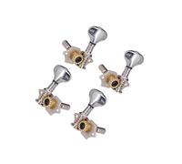 LIXSAZSE Juego de 4 clavijas de afinación de metal para ukelele. Incluye 2 clavijas derechas y 2 izquierdas. Piezas resistentes para cada ukelele. derechas e izquierdas.