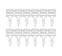 LIXSAZSE Juego de botones de repuesto para pantalones vaqueros con pechera, duraderos, hebillas metálicas flexibles y ajustables para todos los requisitos de vestimenta, botones, Plata, 3.8 cm