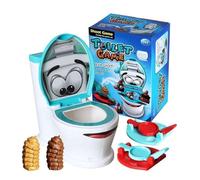 LIXSAZSE Juego de Broma de Lanzamiento Caca, Forma simulada, fácil Cultivar la competitividad, ABS, Divertido Juego Caca Inodoro, Juegos Juguete para niños