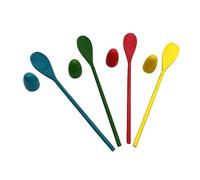 LIXSAZSE Juego de Carnaval para niños Juego de Juguetes con Cuchara Equilibrio Diversión Colorida Involucre a niños y Adultos en Juegos al Aire Libre Interacción Social