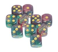 LIXSAZSE Juego de Dados D6 D8 D10 D4, Paquete para Juegos de, para Juegos rol, matemáticas, fácil Tirar, Juego rol para Cartas, Dados D6 D8 D10 D4, Regalos para Fiestas, Estilo F