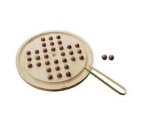 LIXSAZSE Juego de de Solitario Hecho a Mano Juego Solitario para Madera Una jugabilidad Atractiva Que Mejora el Tiempo en Familia Disfrutando del Tiempo Juntos Rompecabezas para Madera Clásico