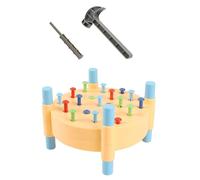LIXSAZSE Juego de Martillo Interactivo con Clavijas para Golpear y reconocer Colores, Que atrae la atención de los niños y estimula su interés por el