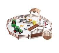 LIXSAZSE Juego de simulación de Animales de Granja, Juguete Atractivo para niños Que disfrutan aprendiendo y Jugando simultáneamente, Tractor de Granja, Estilo B