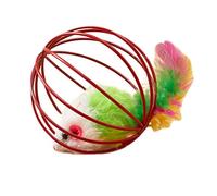 LIXSAZSE Juguete de Peluche Colorido para Gato con ratoncito para un Juego cómodo. Juguete de imitación Colorido para Gato con ratoncito Que se Mueve Suavemente con Ruido, Tipo+2